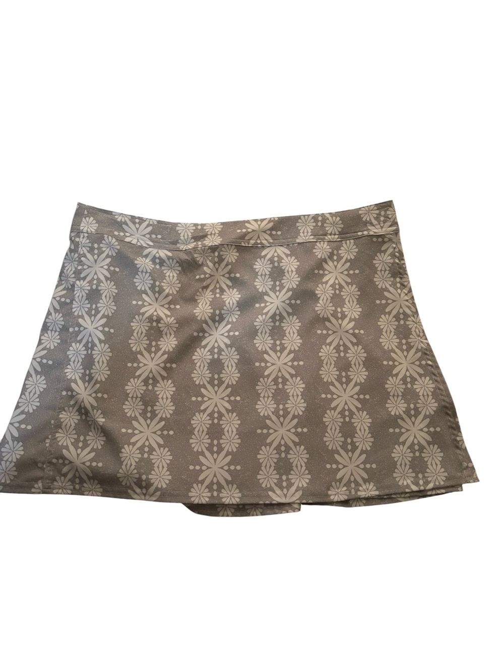 Ripskirt Hawaii Boho Lei Floral Print Wrap Skirt Length 1 Sz XL Adjustable Gray